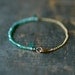 Green Onyx Ombre Bracelet Gemstone Spectrum Gold Chain Delicate Handmade Jewelry