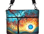 15 inch Laptop Bag for MacBook Pro 15" Case Sleeve Cover Mac Laptop Messenger Bag with Strap  - Aqua Burn MADART