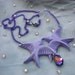 Lilac Birds Necklace