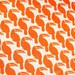 Orange tucan cotton fabric 1 yard
