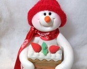 Life is Short dessert first:  Snowman ornament