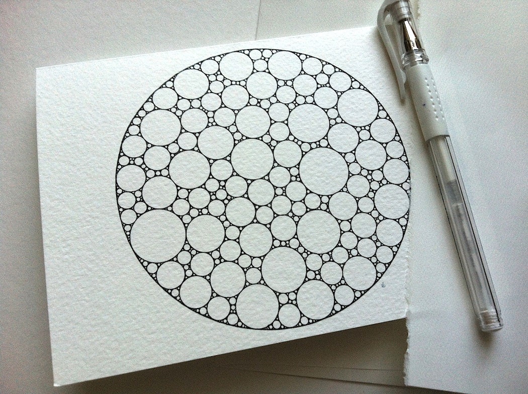 MEDITATION giclee print / greeting card (5" x 6.8") : set of five blank greeting cards with envelopes
