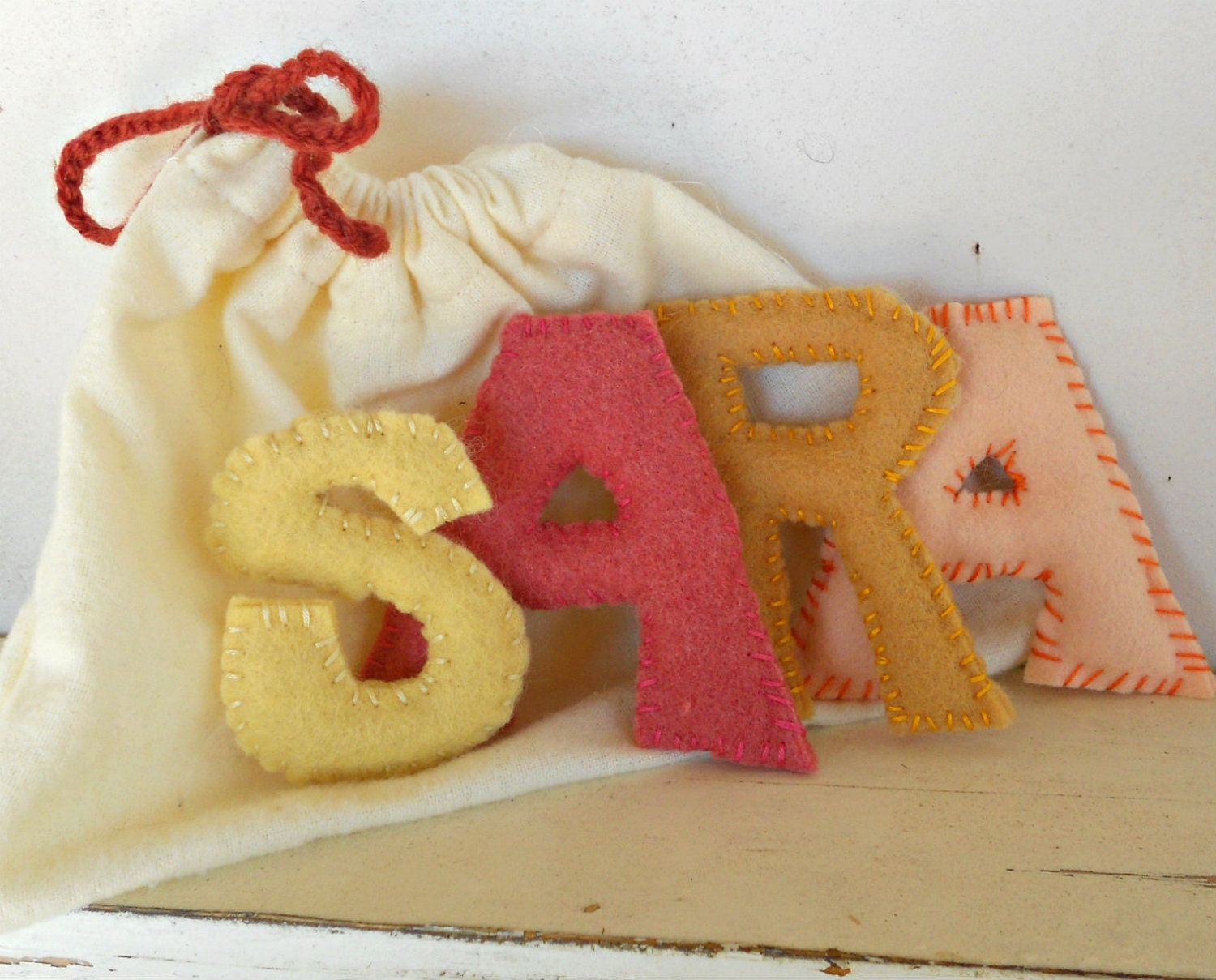 Alphabet Felt Letters, Personalize, All Natural and Eco Friendly, Waldorf Soft Plush Toy Set, Choose Your Letters, Back To School