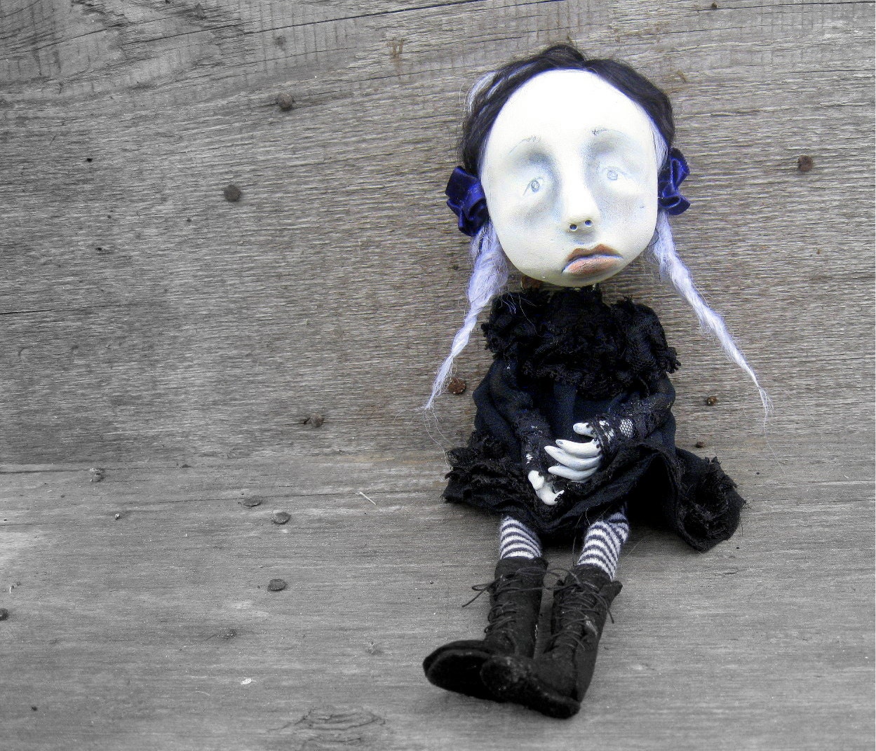 Haunting Gothic Ooak Art Doll Blair