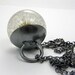 Dandelion and Resin Pendant, Dandelion and Silver Resin Necklace