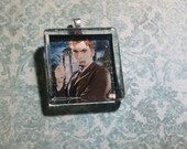 Doctor Who glass tile pendant 10th Doctor