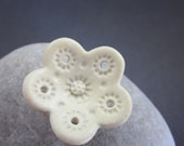 Eyelet Lace Handmade Porcelain Button
