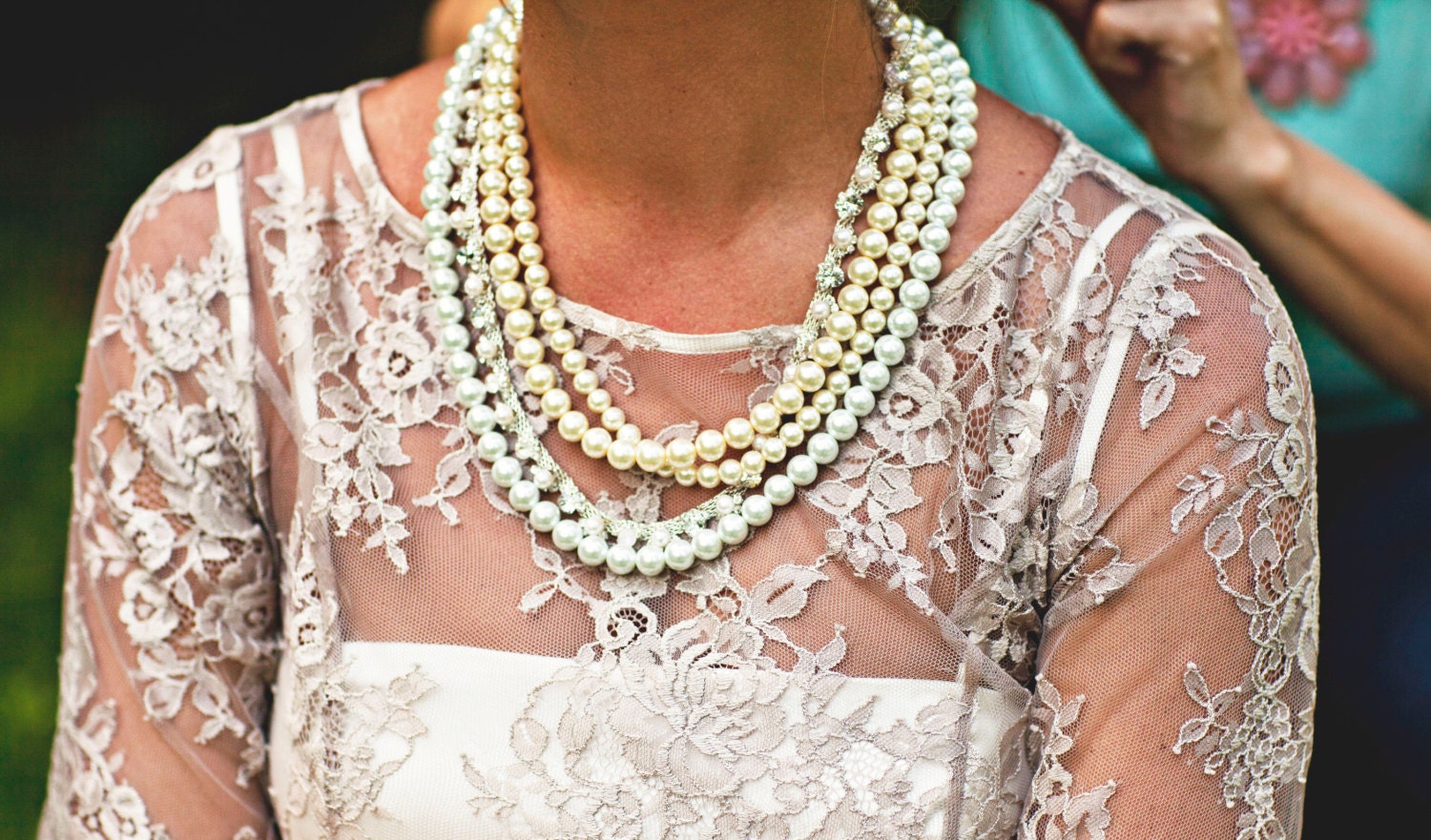 Chunky Pearl Rhinestone Necklace, Wedding Pearl Necklace, Brida Pearl Jewelry Bib Statement