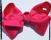 PERFECT HAIR BOW - Hot Pink