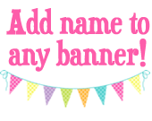 Add name to banner. Birthday Banner. Personalization. Any banner in shop