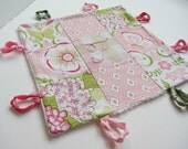 Baby Girl Blanket Lovey with Custom Hand Embroidery by  Dolce Dreams