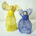 Yellow Orb Angel (posing with blue friend) Free USA Shipping
