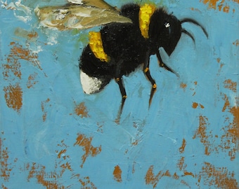 Print Bee 228 20x20 inch Print from oil painting by Roz