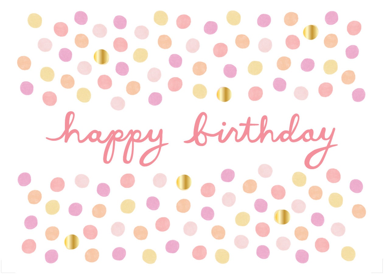 birthday dots card
