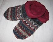 Fleece Lined Sweater Slippers - W 6.5/7N