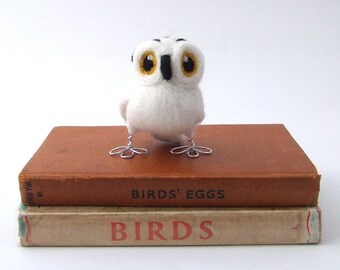 Needlefelted White Owl Babies Baby Miniature Snowy Owl