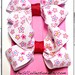 NEW Small Boutique Bows Multicolor Flower Pattern