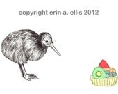 Kiwi Bird 8x10 Print