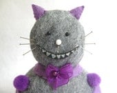 Alice in Wonderland Cheshire Cat Inspired Pincushion cute felt kitty cat collectable or gift for animal lover...MADE-TO-ORDER