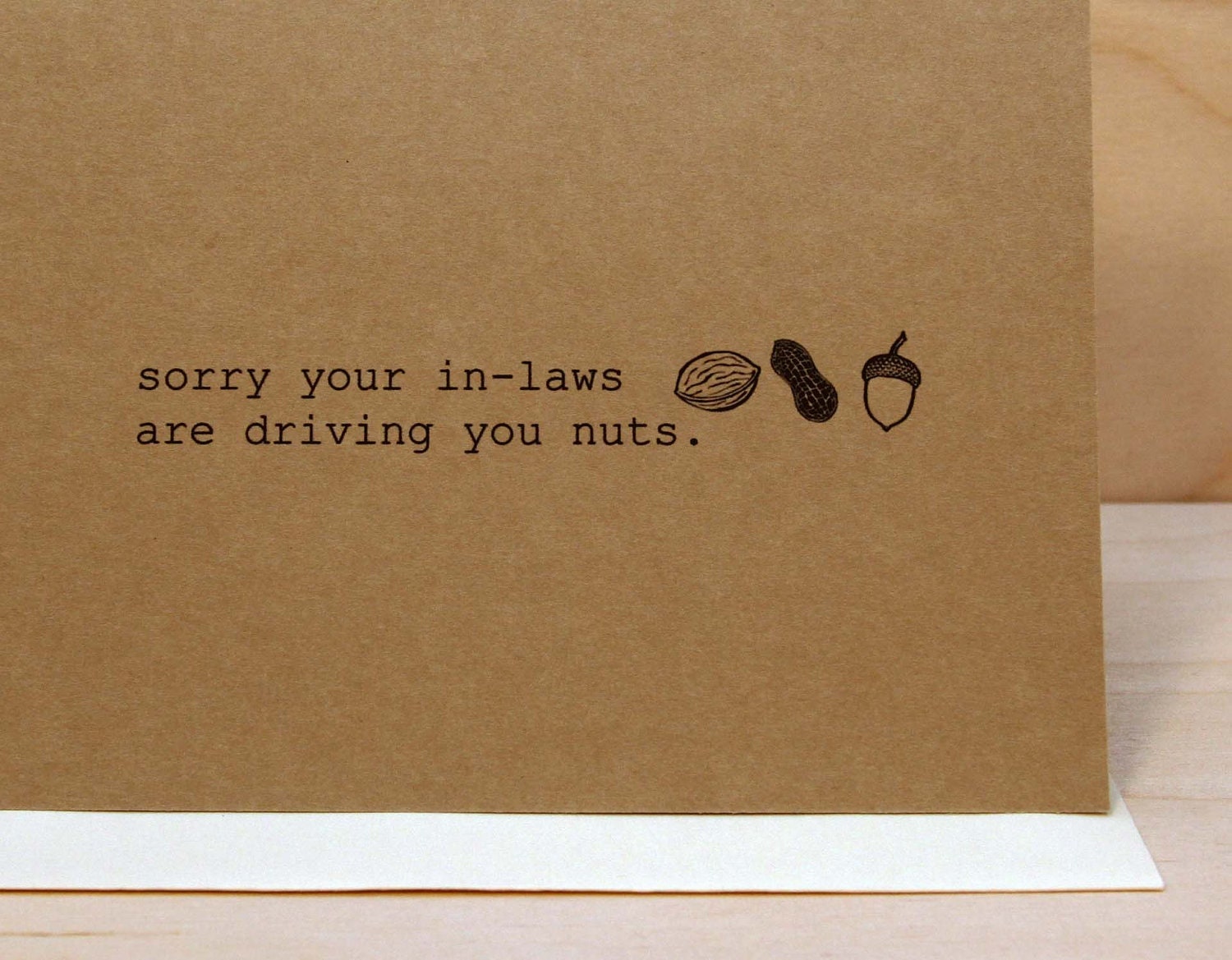 nutty in laws - funny greeting card