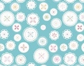 Polka Dot Stitches Doily Blue - 1/2 Yard