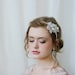 Bridal Headband with Rhinestone Flower and Swarovski Pearls and Crystals by Fine & Fleurie