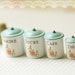 Dollhouse Miniature Kitchen Accessories- French Kitchen Canisters in 1/12 Scale