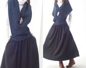 Poetry - woolen shawl dress (Q1217)