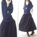 Poetry - woolen shawl dress (Q1217)
