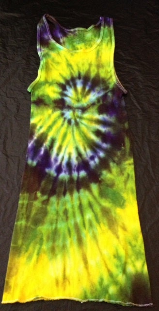 Tie Dye A Line Tank Top ADULT MEDIUM