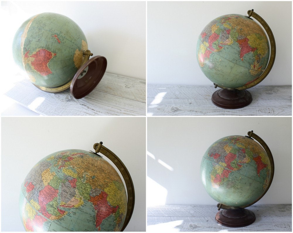 Vintage  Outdated Globe