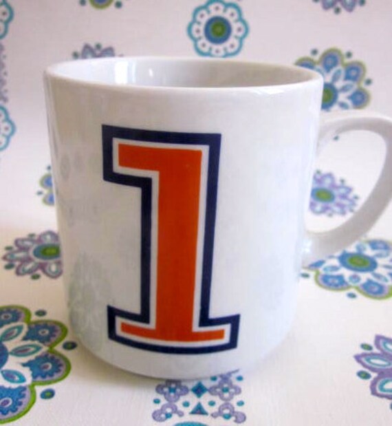 1970s Vintage W German Number 1 Mug