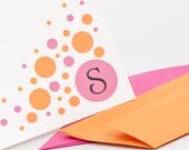 Bubble Personalized Stationery Set (20) plus Matching Address Labels