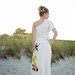 One Shoulder Hawaiian Wedding Dress