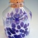 Hand Blown Glass Apothecary, Spice, Herb Jar bottle, Glassware, by Riker Art Glass