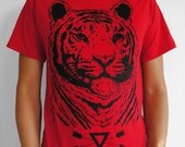 The Hunter - Tiger Shirt in S, M, L, XL RED