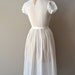 1930s dress / swiss dot 30s dress / Osmanthus dress