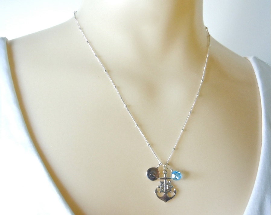 Anchor Necklace Personalized