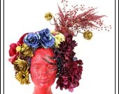 Flower Princess.... Earthy Colorful Floral Headdress