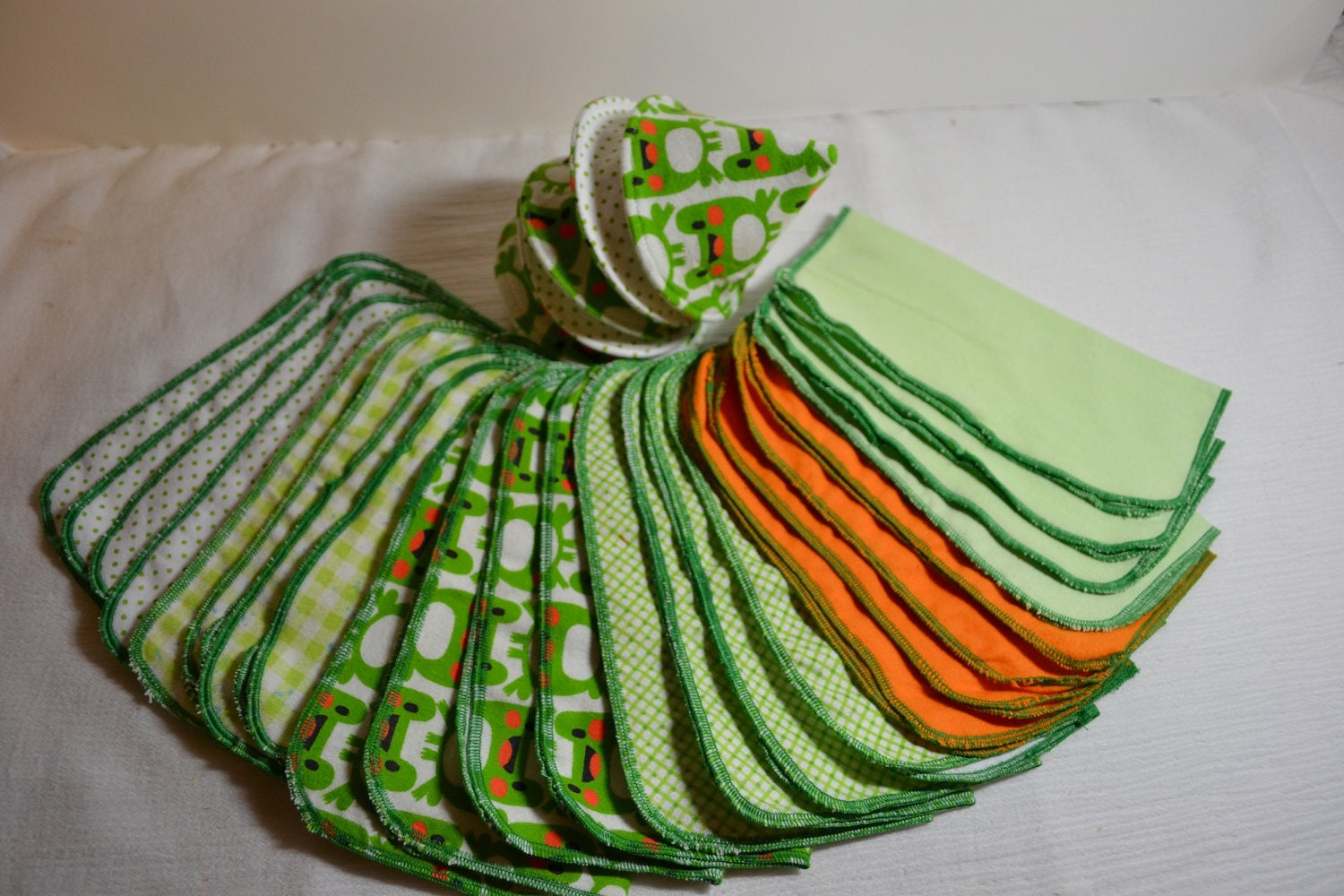 Little Froggy Pee Pee Tee Pee's and Flannel Wipes
