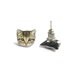 Cute Home Little Kitten Cat Stud Earrings - A14E84 Made To Order