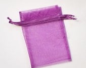 10 Organza Bags 6x9 inch Purple