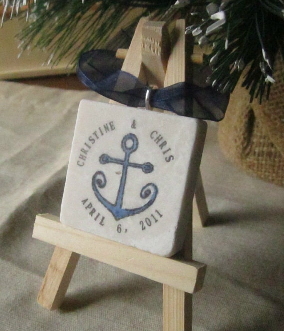 Anchor Ornament Wedding Favor, Set of 25