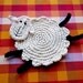 Crochet Sheep Coasters - set of 2