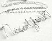 Sterling Silver New York Necklace. Urban Chic
