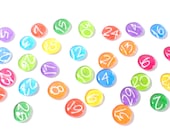 colorful calendar magnet numbers