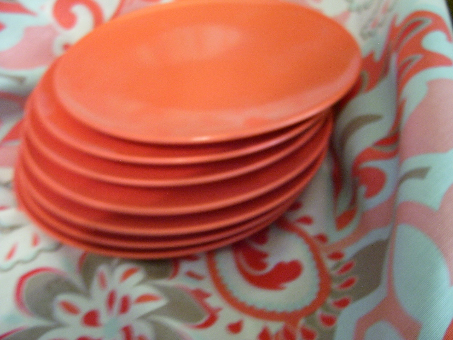 Plates vintage Apollo Ware Melmac set of 7