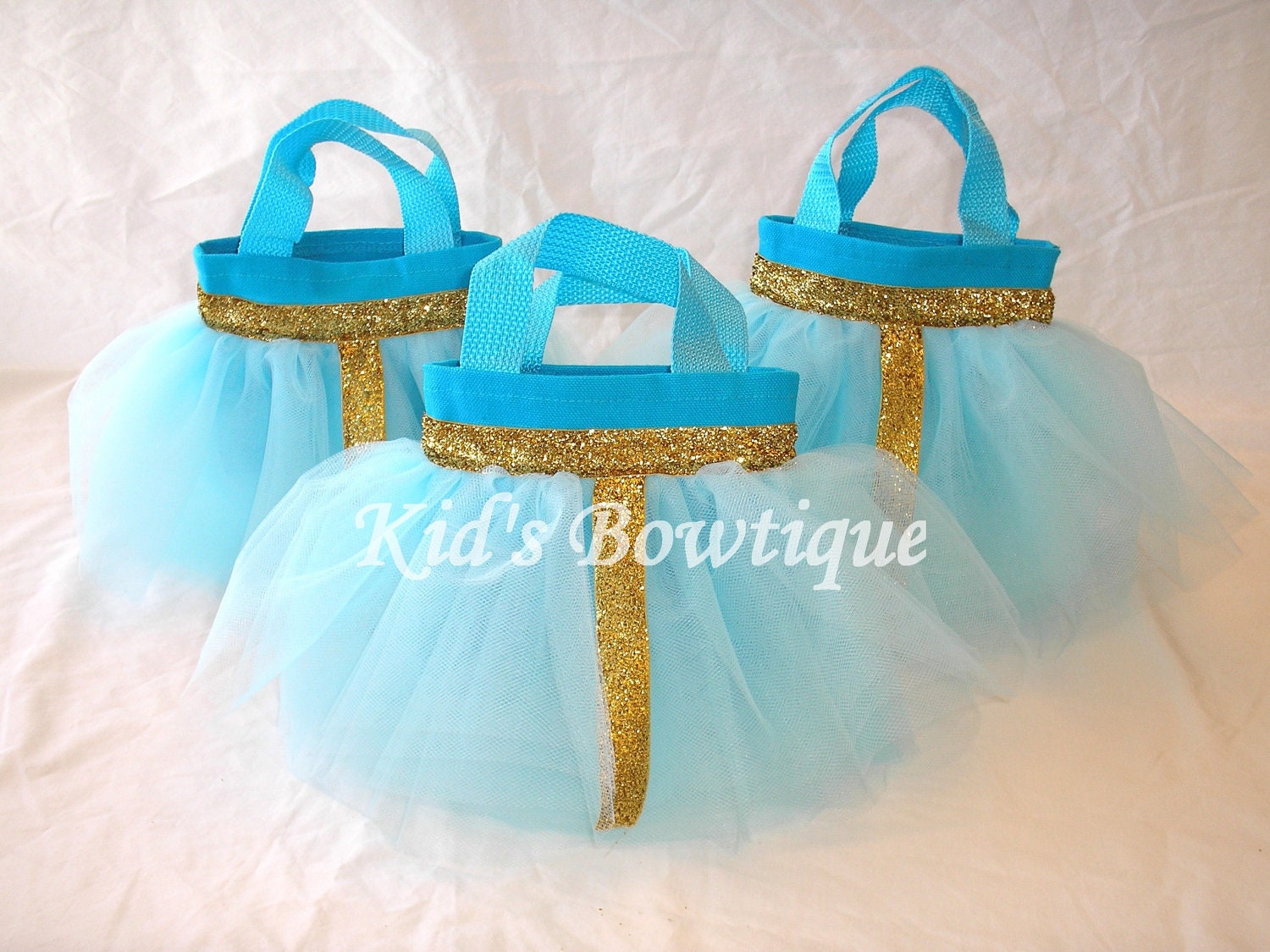 Set of 6 Disney Princess Merida of Brave Inspired Party Favor Tutu Bags