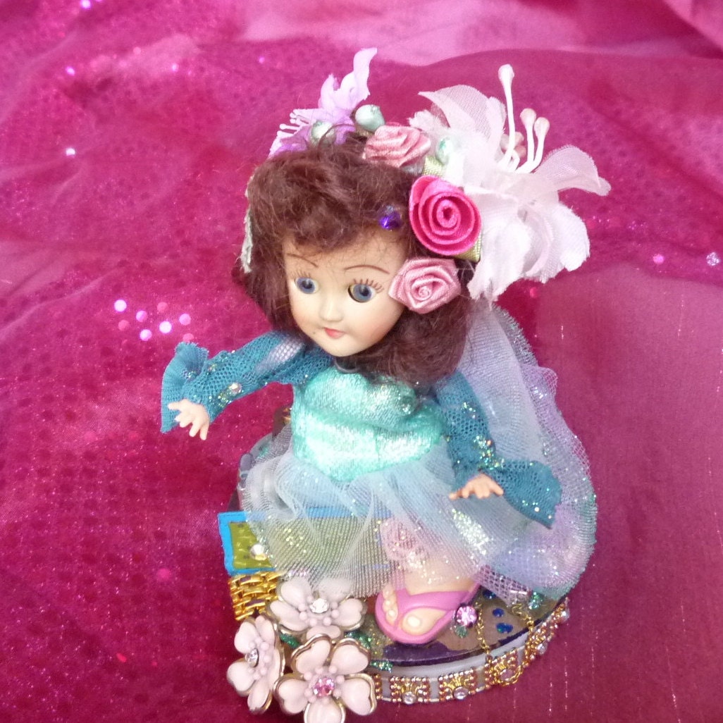 Musical Vintage Doll Art Assemblage by mystic2awesome