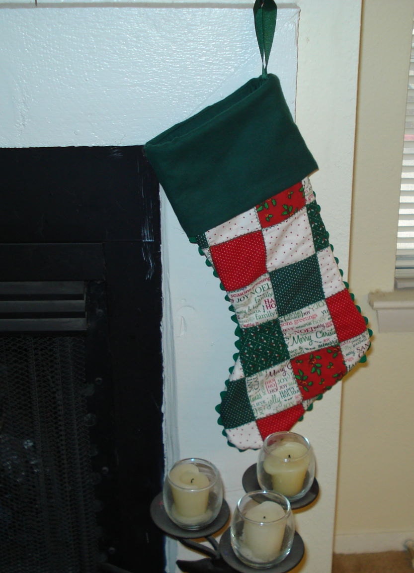 Personalized Patchwork Quilted Christmas Stocking - MurphysHouse